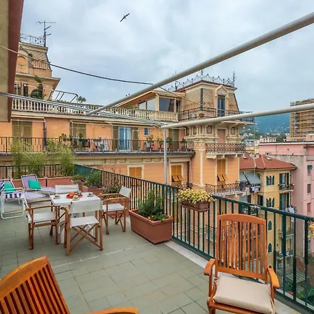 Casa Carla- Big Terrace-sea View&wifi Apartamento Rapallo